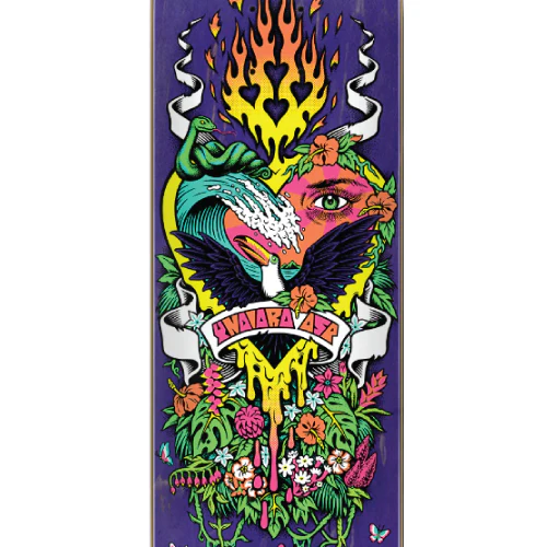 Santa Cruz Yndiara Asp Paradise Twin Tail Skateboard Deck 8.25" - Image 2