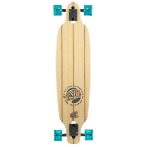 Sector 9 Fractal Flora Sidewinder Bamboo Longboard Complete 36" - Image 2