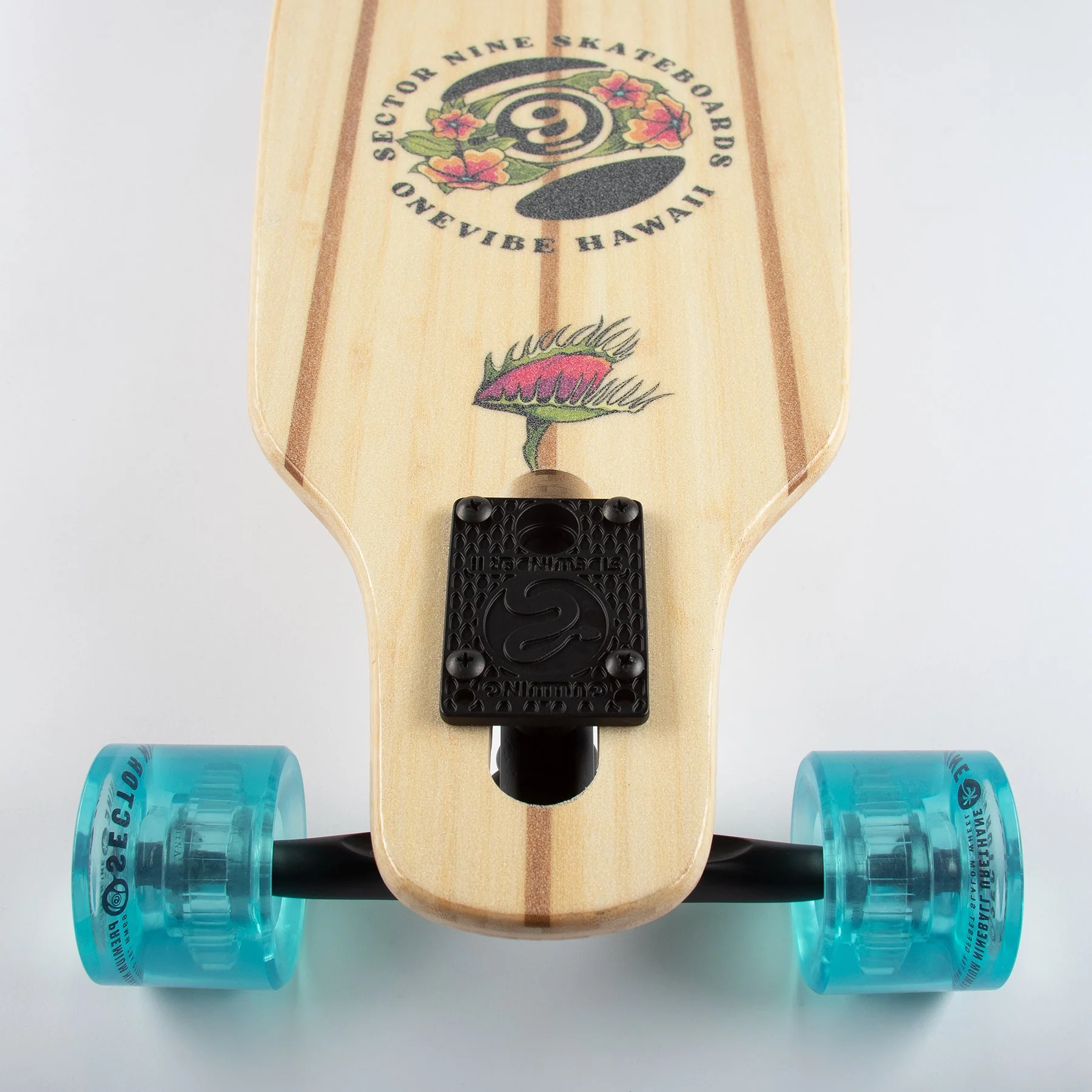 Sector 9 Fractal Flora Sidewinder Bamboo Longboard Complete 36" - Image 6