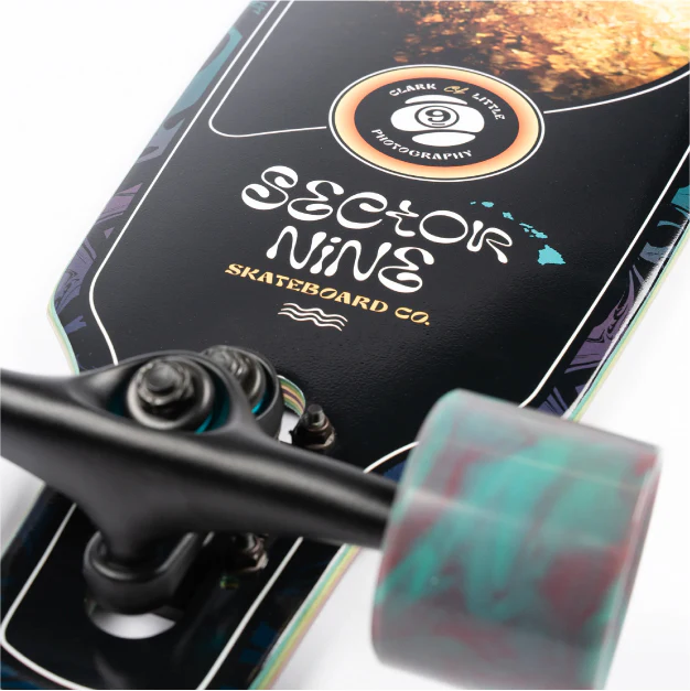 Sector 9 Fractal Shave Ice Sidewinder Longboard Complete 36" - Image 4