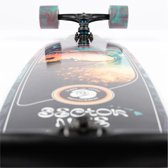 Sector 9 Fractal Shave Ice Sidewinder Longboard Complete 36" - Image 6