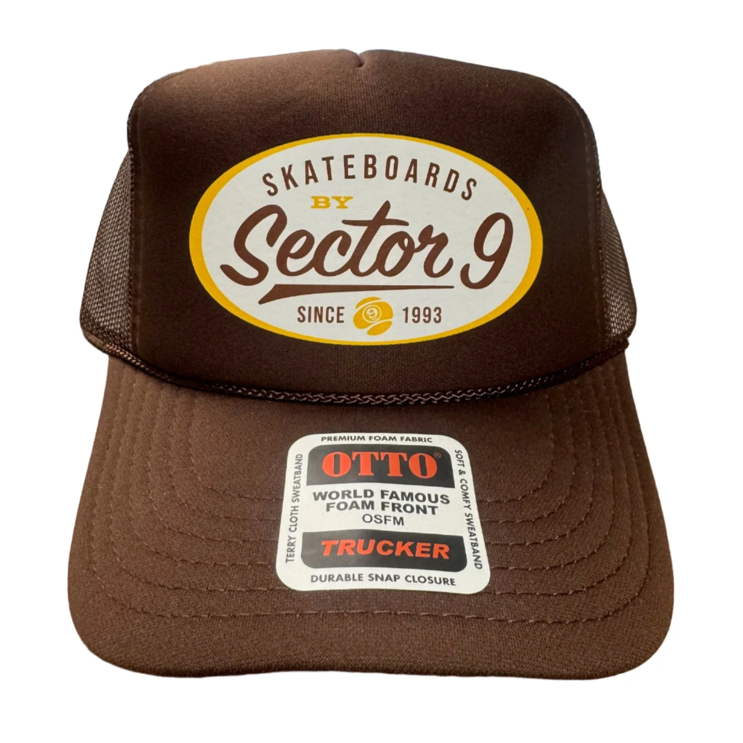 Sector 9 Mesh Trucker Hat - Brown