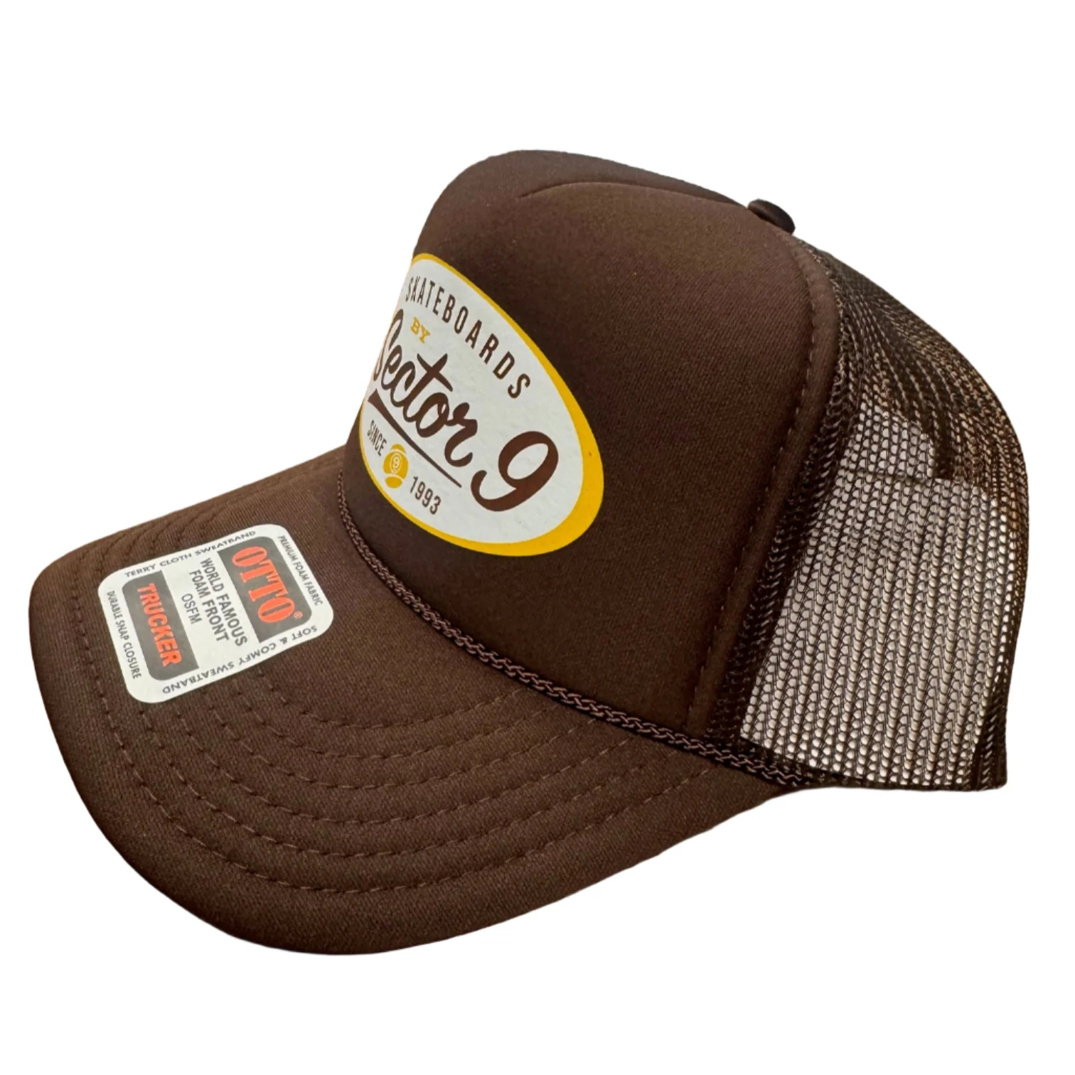 Sector 9 Mesh Trucker Hat - Brown - Image 2