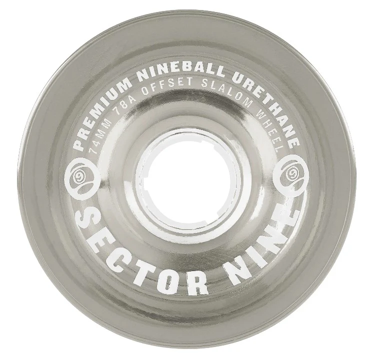 Sector 9 Nineballs Skateboard Wheels Grey Smoke 74MM 78A