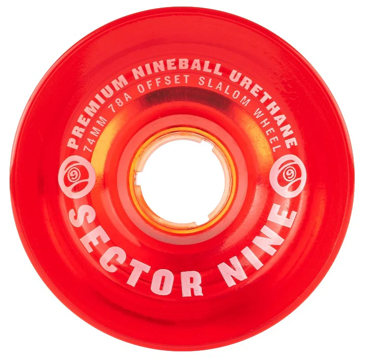 Sector 9 Nineballs Skateboard Wheels Red 74MM 78A