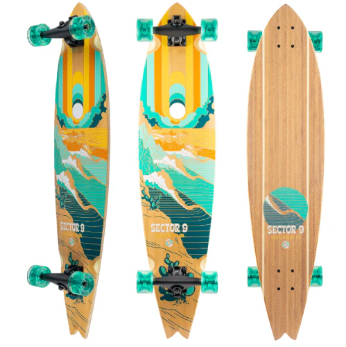 Sector 9 Offshore Baja Bamboo Longboard Complete 39.5" - Image 2
