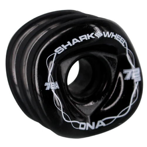 Shark Wheel DNA Longboard Wheels Black 72MM 78A - Image 2