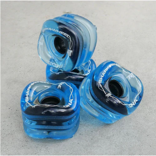 Shark DNA Wheels Transparent Sapphire 72MM 78A - Image 3