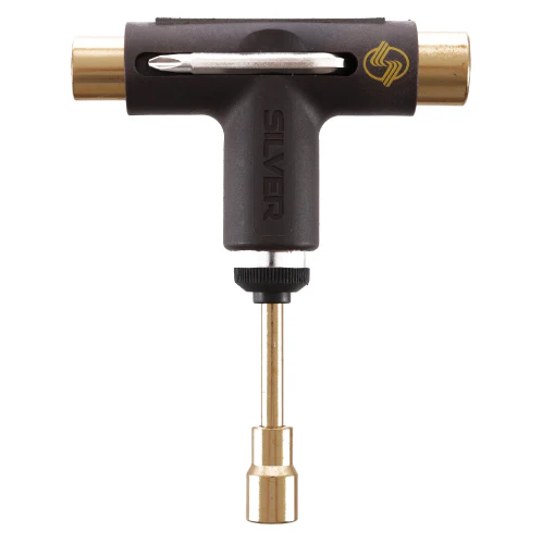 Silver Premium Skateboard Tool - Brown/Gold - Image 2
