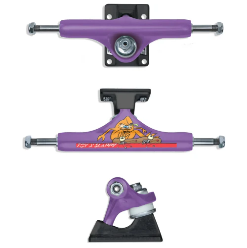 Slappy X Toy Machine ST1 Hollow Purple/Black Trucks (Set of 2) - Image 2