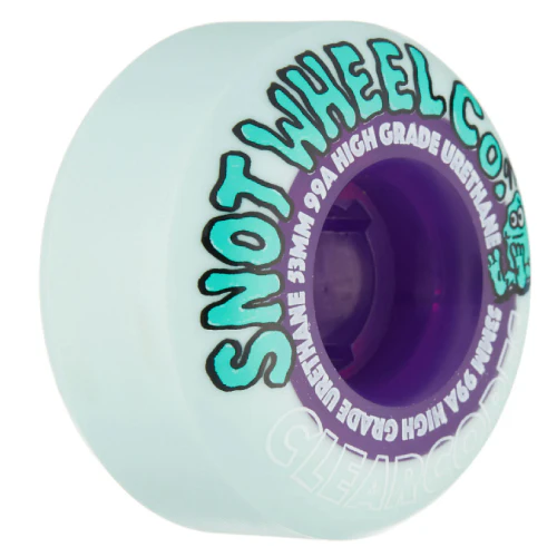 Snot Clear Core Wheels Teal/Clear Purple 53MM 99A - Image 3