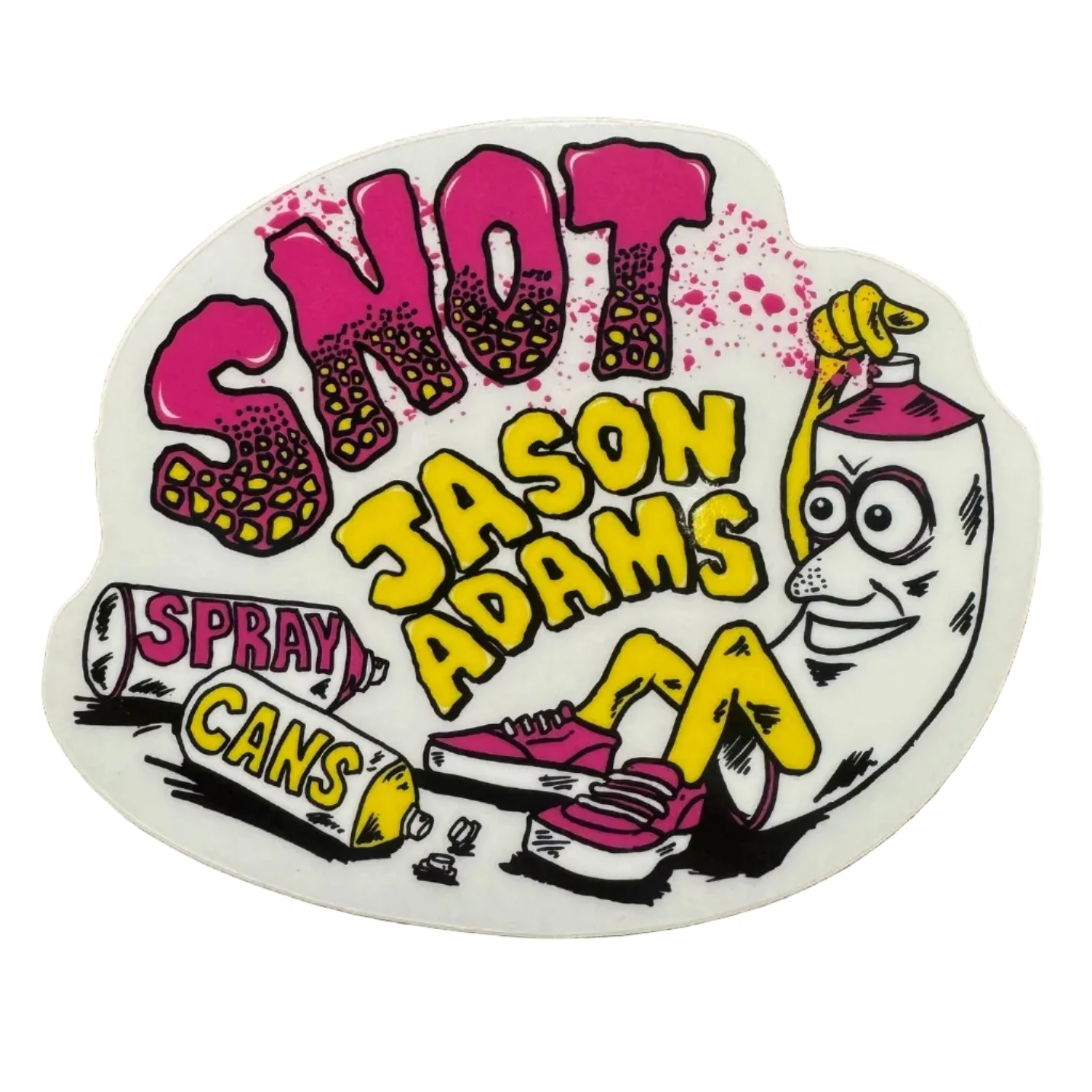 Snot Jason Adams Spray Cans Sticker