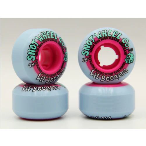 Snot Lil' Boogers Wheels Ice Blue/Pink Core 48MM 101A - Image 2