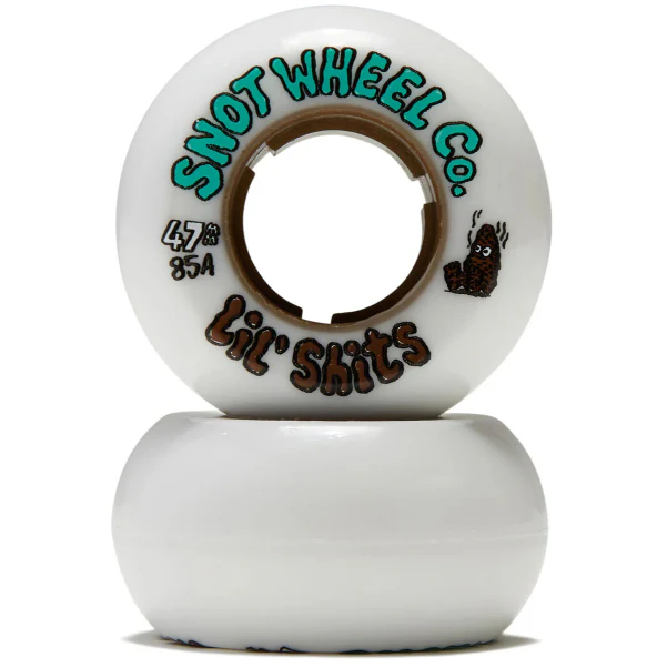 Snot Lil' Shits Wheels White/Brown Core 47MM 85A - Image 2