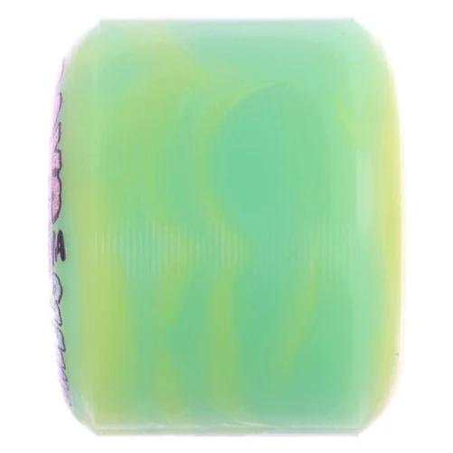 Snot Lil' Wide Boys Wheels Green/Yellow Swirl 50MM 101A - Image 4