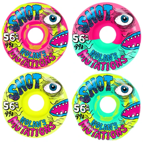 Snot Nolan Mutation Wheels Multi Swirl 56MM 99A - Image 3