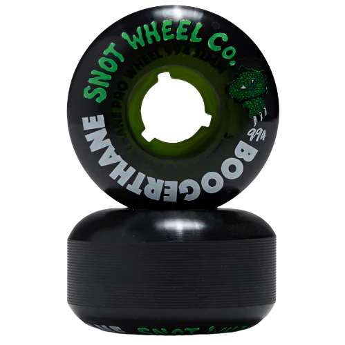 Snot Swampy Gator Boogerthane Wheels Black/Clear Green 52MM 99A - Image 2