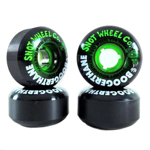 Snot Swampy Gator Boogerthane Wheels Black/Clear Green 52MM 99A - Image 3