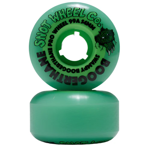 Snot Swampy Gator Boogerthane Wheels Green/Glow 54MM 99A - Image 2