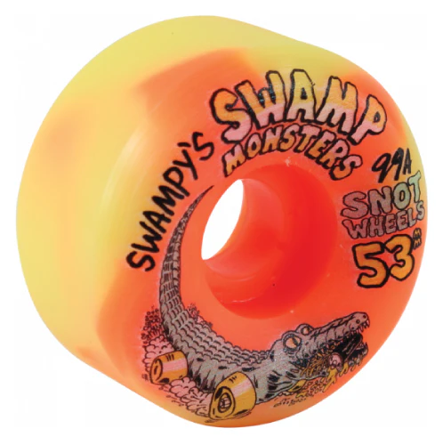 Snot Swampy Swamp Monsters Wheels Yellow/Orange Swirl 53MM 99A