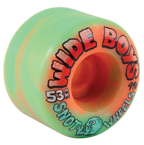 Snot Wide Boys Wheels Green/Orange Swirl 53MM 99A