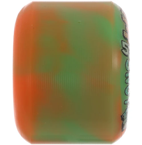 Snot Wide Boys Wheels Green/Orange Swirl 53MM 99A - Image 4