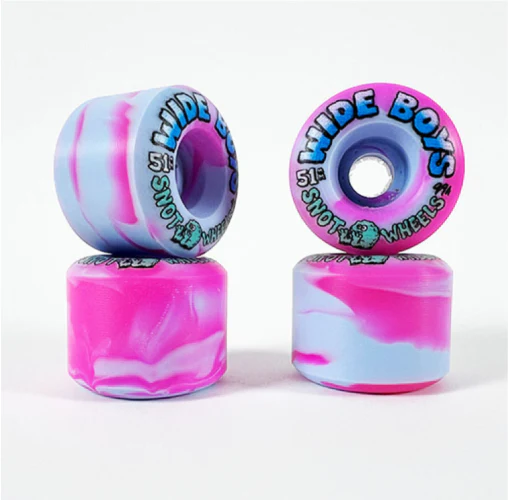 Snot Wide Boys Wheels Ice/Pink Swirl 51MM 99A - Image 2