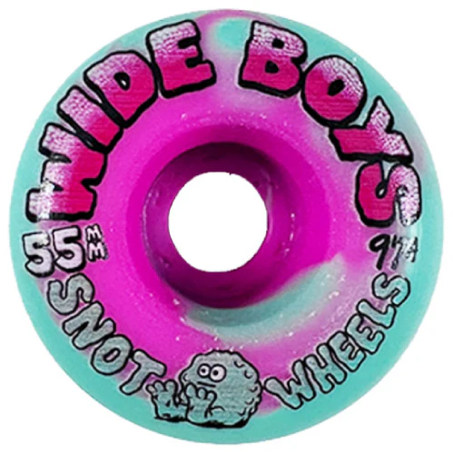 Snot Wide Boys Wheels Ice/Pink Swirl 55MM 97A - Image 2