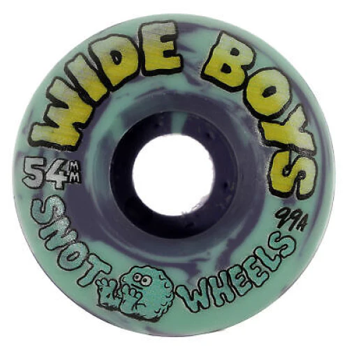 Snot Wide Boys Wheels Teal/Purple Swirl 54MM 99A - Image 2