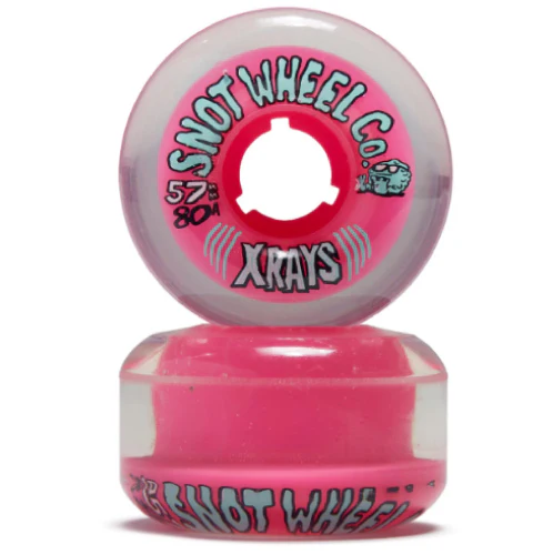 Snot X Rays Wheels Clear Pink 57MM 80A - Image 2