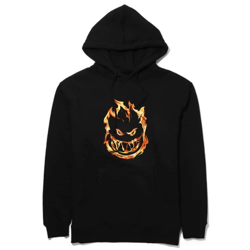 Spitfire 451 BigHead Black with Fire Hoodie