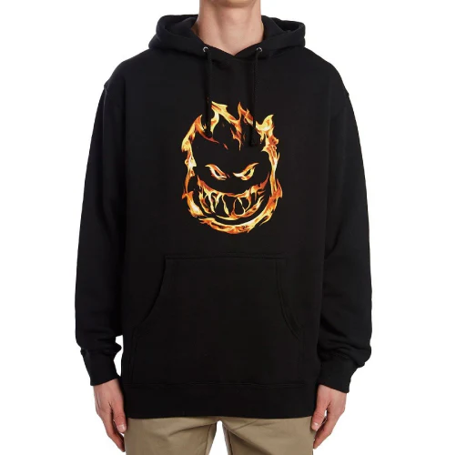 Spitfire 451 BigHead Black with Fire Hoodie - Image 2