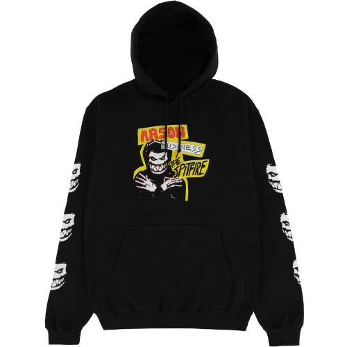 Spitfire Arson Business Hoodie - Black/Glow - Image 2