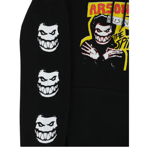Spitfire Arson Business Hoodie - Black/Glow - Image 5