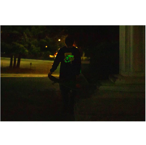 Spitfire Arson Business Hoodie - Black/Glow - Image 7