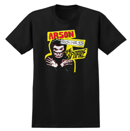 Spitfire Arson Business Tee Black/Glow