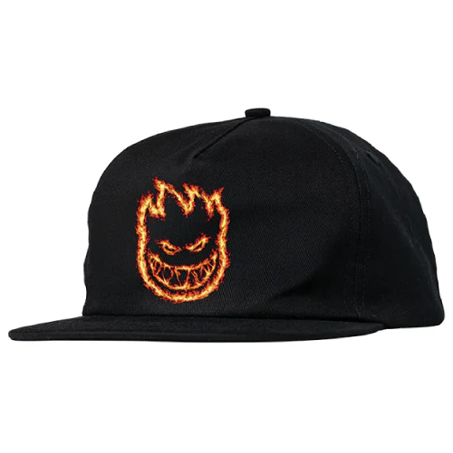 Spitfire Bighead Charred Remains Snapback Hat - Black