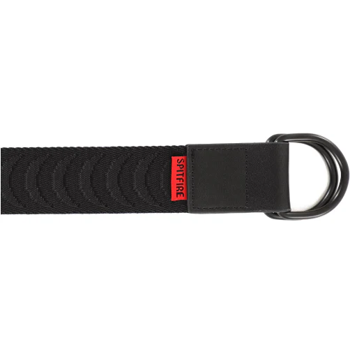 Spitfire Bighead Crescent D Ring Belt - Black - Image 3