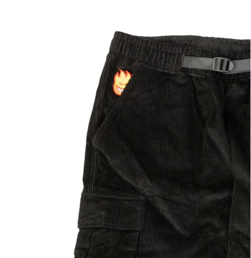 Spitfire Bighead Fill Corduroy Cargo Pant - Black - Image 2