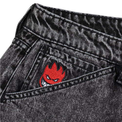 Spitfire Bighead Fill Denim Pant - Black Stone Wash - Image 2