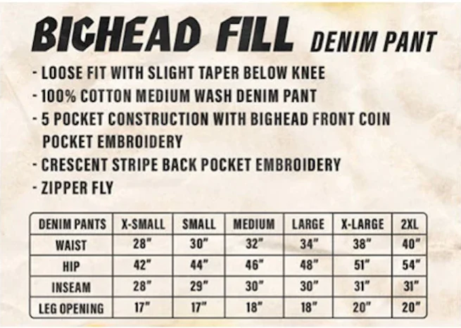 Spitfire Bighead Fill Denim Pant- Medium Stone - Image 10