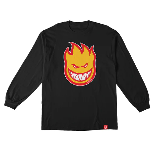 Spitfire Bighead Fill Long Sleeve Tee - Black/Gold/Red