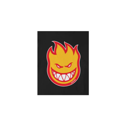 Spitfire Bighead Fill Long Sleeve Tee - Black/Gold/Red - Image 2