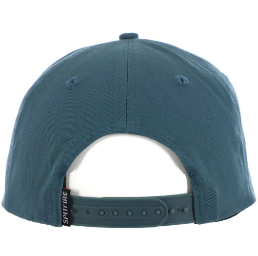 Spitfire Bighead Fill Snapback Hat - Blue/Yellow - Image 3