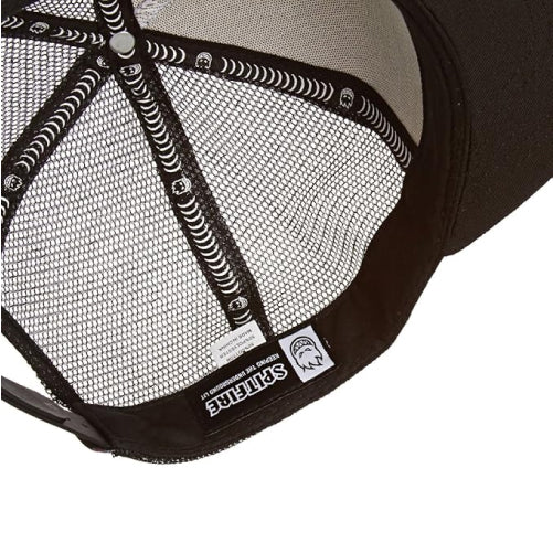 Spitfire Bighead Fill Trucker Snapback Hat - White/Black - Image 3