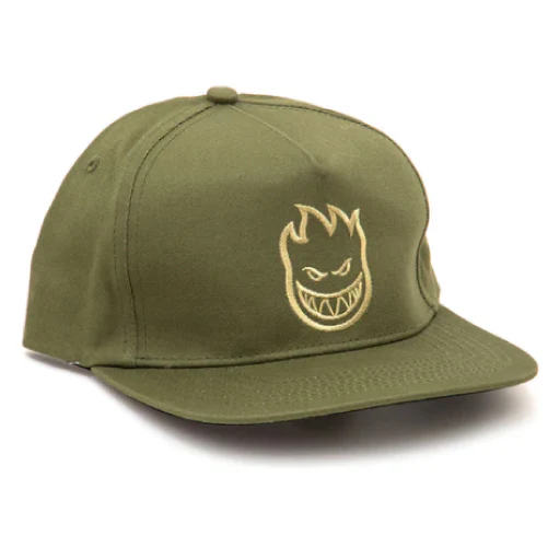 Spitfire Bighead Snapback Hat - Olive - Image 3