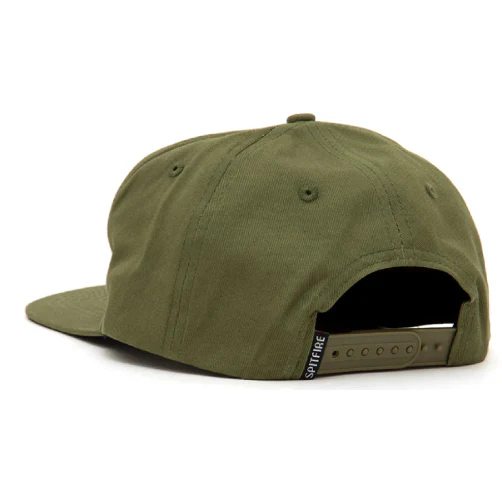 Spitfire Bighead Snapback Hat - Olive - Image 4