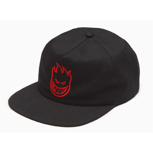 Spitfire Bighead Snapback Hat - Black/Red