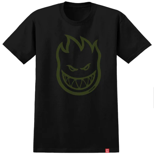Spitfire BigHead Tee - Black/Green