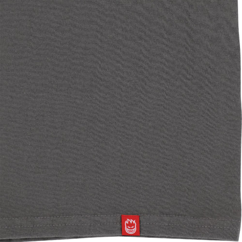 Spitfire BigHead Tee - Charcoal/Yellow - Image 3